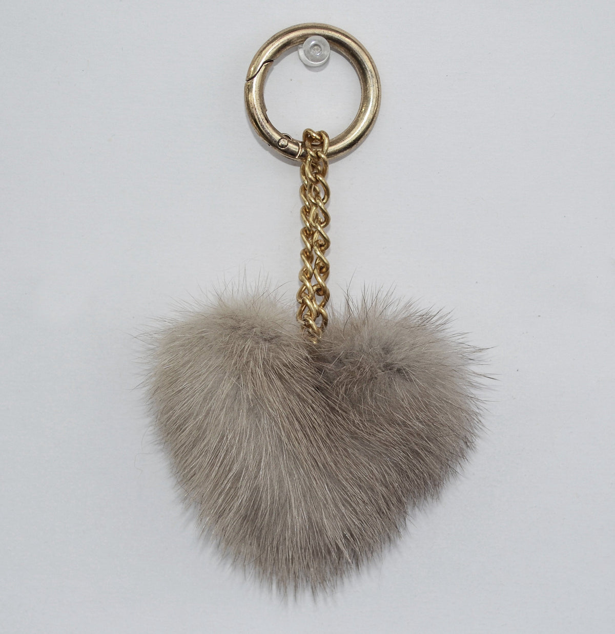 REAL MINK HEART Key Chain, Mink Fur Pom Pom Keychain, Fur charm, Key Ring Mink Bag Pendant, Fur heart keychain, fur handbag accessory
