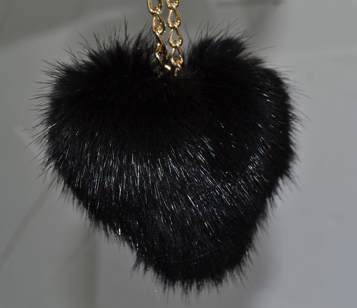 REAL MINK HEART Key Chain, Mink Fur Pom Pom Keychain, Fur charm, Key Ring Mink Bag Pendant, Fur heart keychain, fur handbag accessory