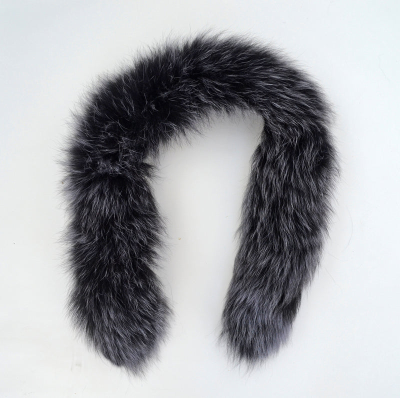 BY ORDER 60-80 cm Real Fox Fur (Tail) Trim Hood, Fur collar trim, Fox Fur Collar, Fur Scarf, Fur Ruff, Fox Fur Hood, Jacket, Coat Trim