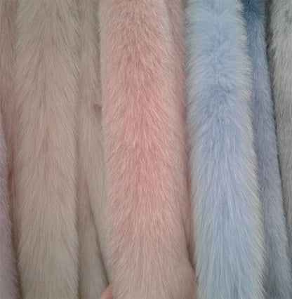 BY ORDER, 12 cm WIDTH, Finnish Fox Fur Trim Hood, Fur collar trim, Fox Fur Collar, Fur Scarf, Fur Ruff, Fox Fur Hood, Fox Fur, Fur stripe
