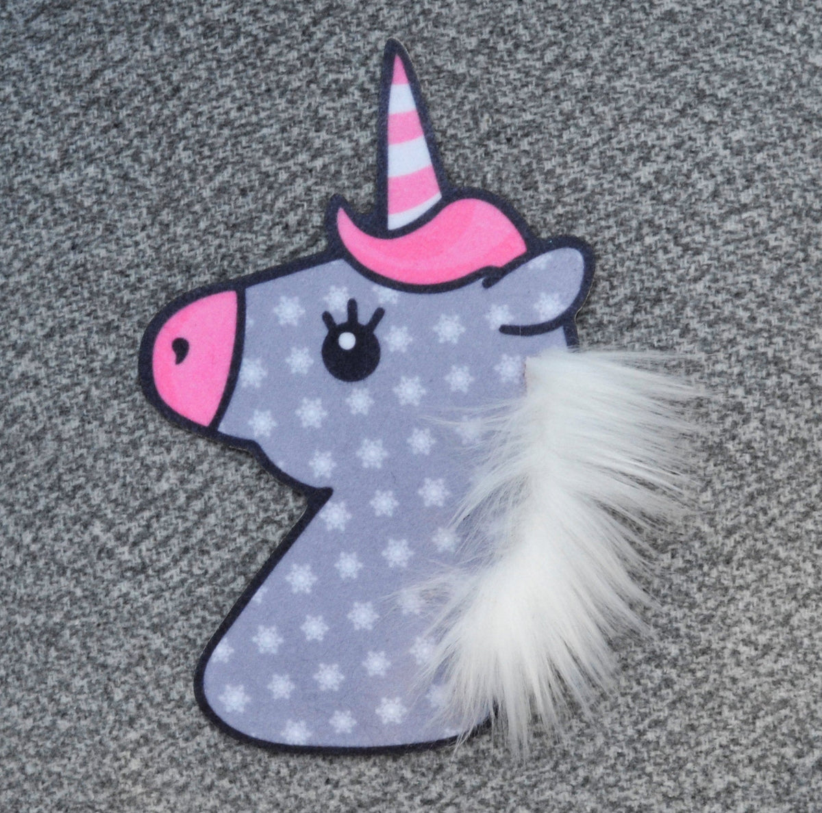 Large Unicorn Patch, Faux Fur Unicorn Patch, Unicorn Applique, Unicorn Patch Sew On, Animal Patches for Pillow/Clothing/Coat/T-Shirt DIY