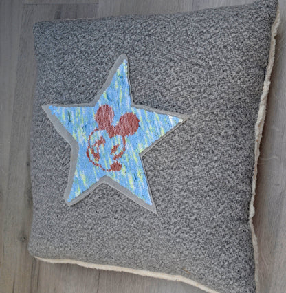 Sequin Star Patch, Star Sew On Patch, Mickey Mouse patch, Reversible Changeable Patch,  DIY Shirt Jacket Applique, Patch for Clothing, Badge