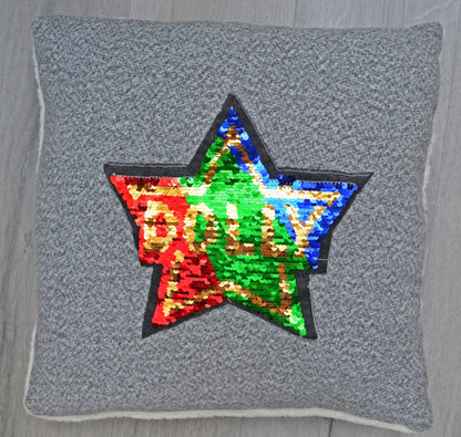 Sequin Star Patch, Star Sew On Patch, Dolly Star patch, Reversible Changeable Patch,  DIY Shirt Jacket Applique, Patch for Clothing, Badge