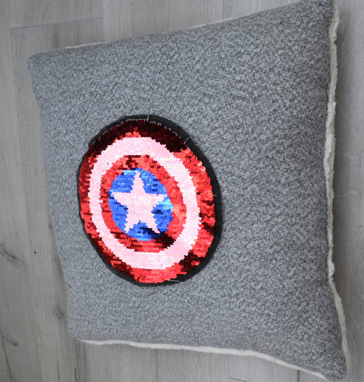 Sequin Captain America Patch, Sew On Patch, Star patch, Reversible Changeable Patch,  DIY Shirt Jacket Applique, Patch for Clothing, Badge