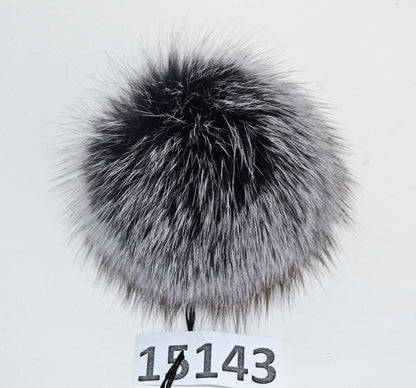 5" HIGHEST QUALITY FOX Pom Poms! Double Fox Fur Shiny Soft Pom Pom for Women Hat Beanie Tuque Winter Knit Hats Puff Fluffy Fur Ball