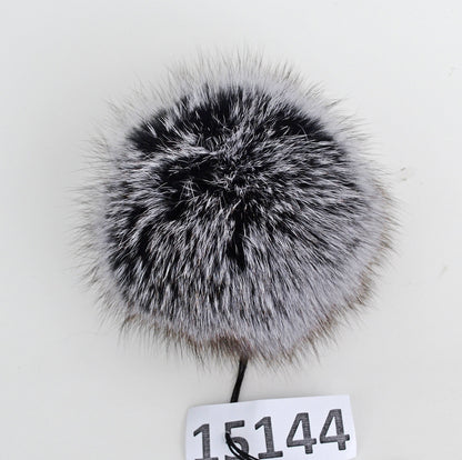5" HIGHEST QUALITY FOX Pom Poms! Double Fox Fur Shiny Soft Pom Pom for Women Hat Beanie Tuque Winter Knit Hats Puff Fluffy Fur Ball