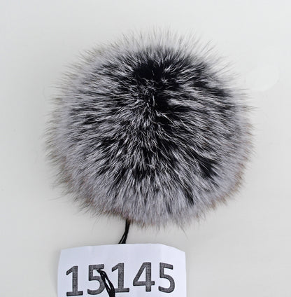 5" HIGHEST QUALITY FOX Pom Poms! Double Fox Fur Shiny Soft Pom Pom for Women Hat Beanie Tuque Winter Knit Hats Puff Fluffy Fur Ball