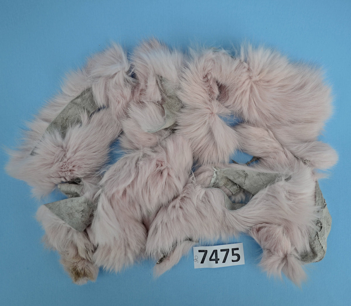 Rabbit Fur Scraps, Real Fur Pieces, Real Fur Pieces, Fur Offcuts for Craft and Sewing Projects, Genuine Fur Cuts, Fur Trims, Pink Rabbit Fur