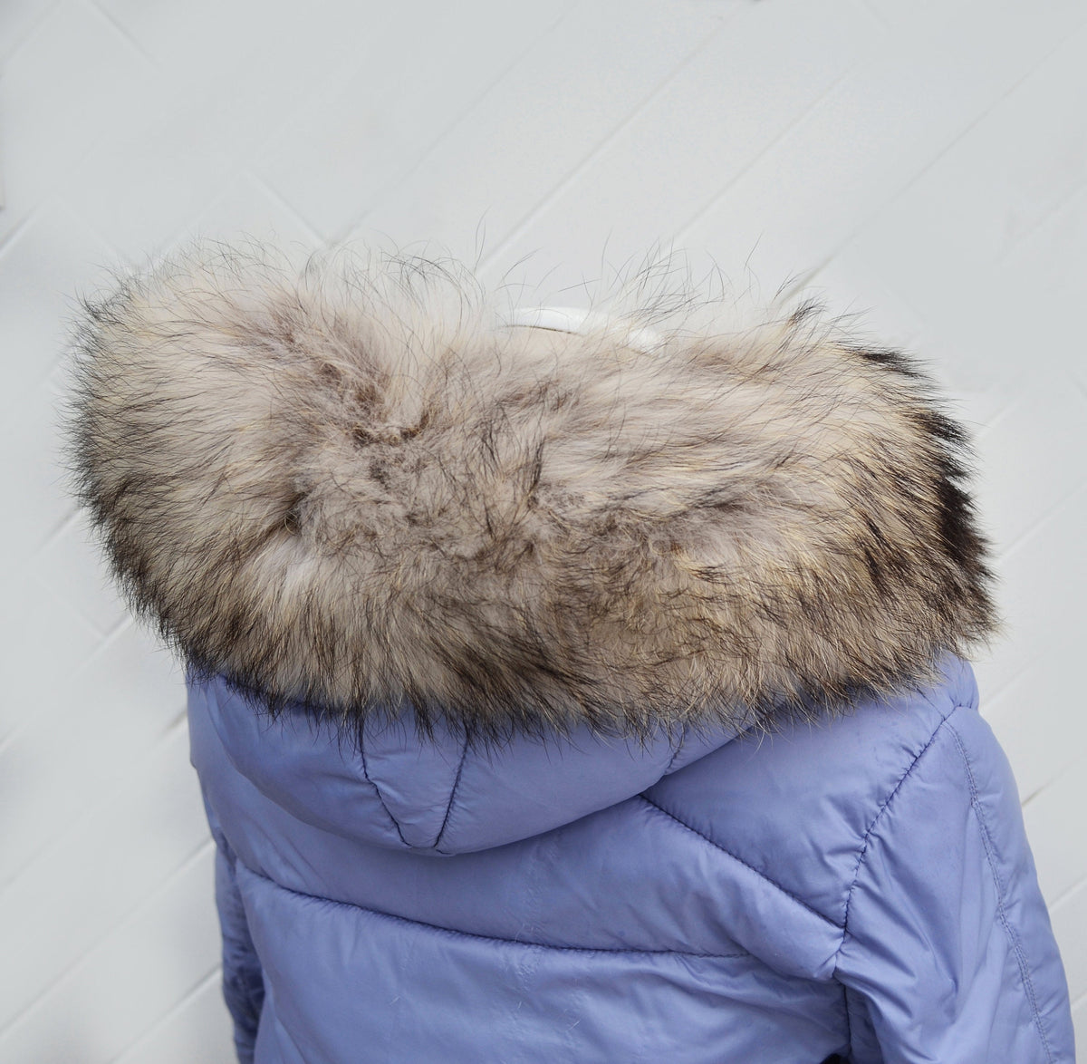 XL REAL RACCOON Dyed Fur Collar, Fur Trim for Hoodies, Raccoon Fur Collar, Fur Scarf, Fur Ruff, Raccoon Fur Hood, Raccoon Fur, Fur stripe
