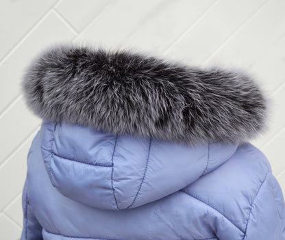 BY ORDER, not Tail, Real Gray Fox Fur Trim Hood, Fur collar trim, Fox Fur Collar, Fur Scarf, Fur Ruff, Fox Fur Hood, Fox Fur, Super Soft