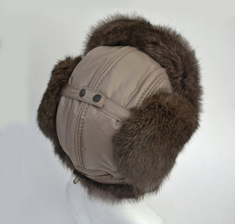 BY ORDER Rabbit Fur Hat, Aviator Hat, Man Fur hat, Fur Ear Flap Hat, Trapper Hat, Ushanka, Russian Hat, Ski Hat, Fur Hat Ear Flaps, Men