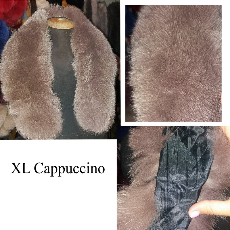 By ORDER, XL 18 cm Width Finnish Fox Fur Collar, Fur collar trim, Fox Fur Collar, Fur Scarf, Fur Ruff, Fox Fox Fur Ruff, Fox Fur, Fur stripe