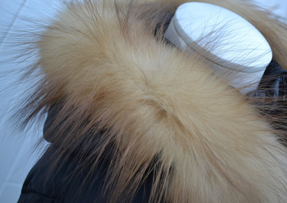 REAL FOREST FOX Fur Trim Hood, Fur collar trim, Red Fox Fur Collar, Fur Scarf, Fur Ruff, Fox Fur Hood, Fox Fur, Fur stripe, Soft Fur Trim