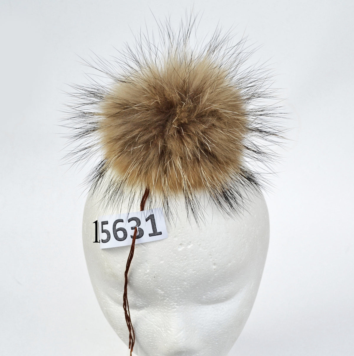 5"  FUR POM Pom! Raccoon Pom Pom for Hat Beanie Tuque Winter Knit Hats Large Pom Pom Puff Fluffy Raccoon Pom Pom Fur Ball Children