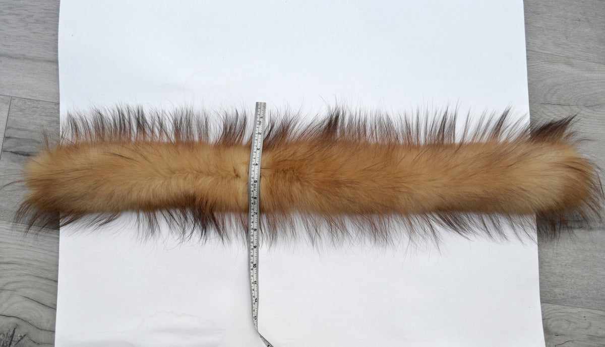 REAL FOREST FOX Fur Trim Hood, Fur collar trim, Red Fox Fur Collar, Fur Scarf, Fur Ruff, Fox Fur Hood, Fox Fur, Fur stripe, Soft Fur Trim