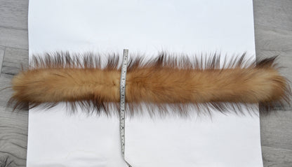 REAL FOREST FOX Fur Trim Hood, Fur collar trim, Red Fox Fur Collar, Fur Scarf, Fur Ruff, Fox Fur Hood, Fox Fur, Fur stripe, Soft Fur Trim