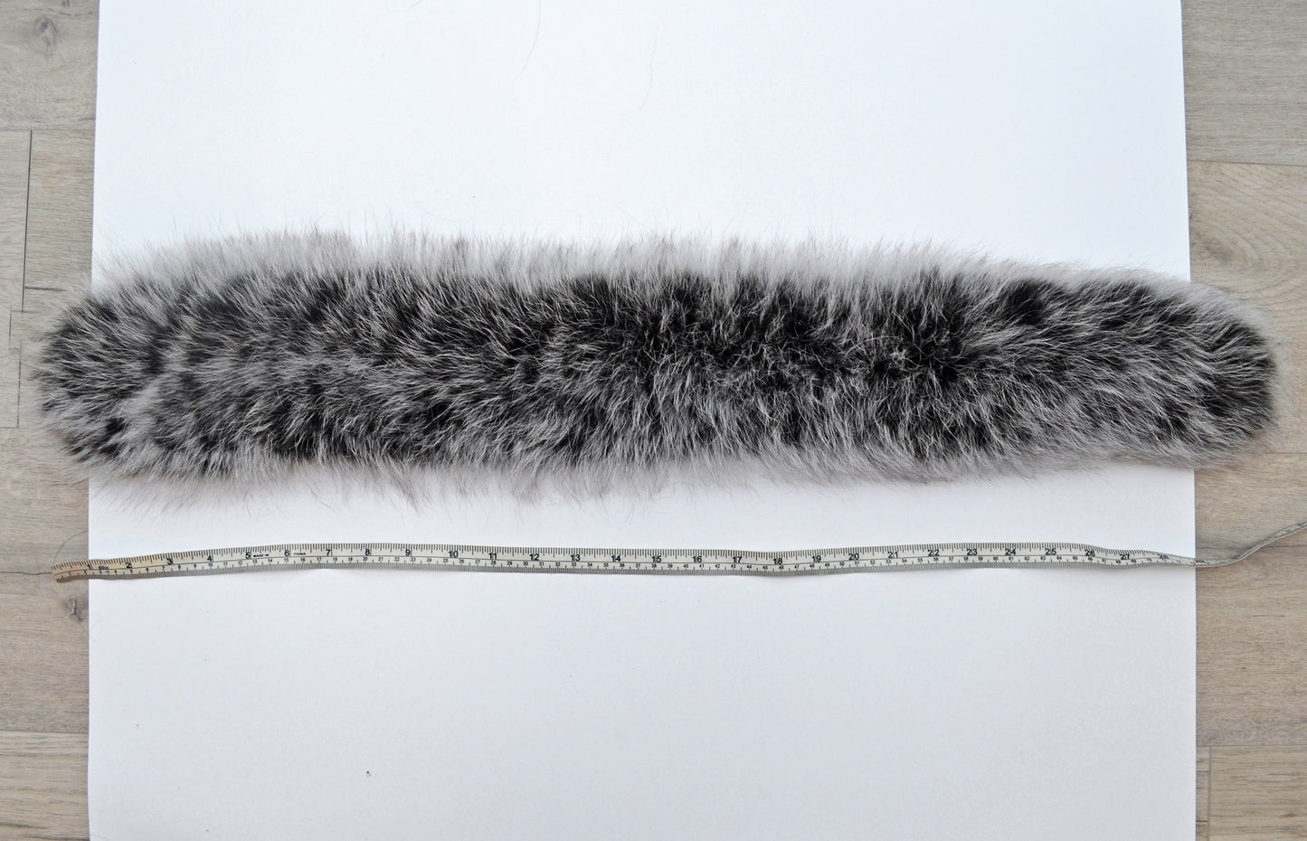 BY ORDER XL Double Real Fox Fur (Tail) Trim Hood, Fur collar trim, Fox Fur Collar, Fur Scarf, Fur Ruff, Fox Fur Hood, Hood Fur, stripe