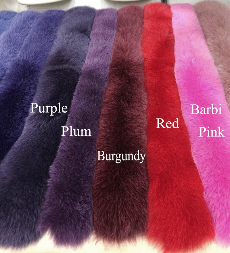 BY ORDER, 14-16 cm WIDTH Double Large Finnish Fox Fur Trim Hood, Fur collar trim, Fox Fur Collar, Fur Scarf, Fur Ruff, Fox Fur Hood, Fox Fur
