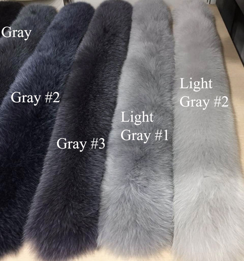 BY ORDER, 14-16 cm WIDTH Double Large Finnish Fox Fur Trim Hood, Fur collar trim, Fox Fur Collar, Fur Scarf, Fur Ruff, Fox Fur Hood, Fox Fur