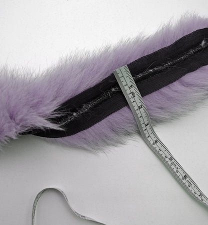 Blue Fur Strip single – genuine fox tail fur – image 6
