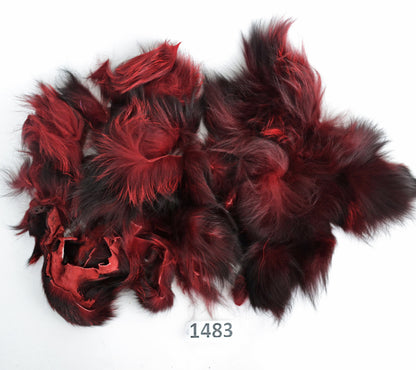 Silver Fox Fur Scraps, Real Fur Pieces, Real Fur Pieces, Fur Offcuts for Craft and Sewing Projects, Genuine Fur Cuts, Fur Trims, Silver Fox