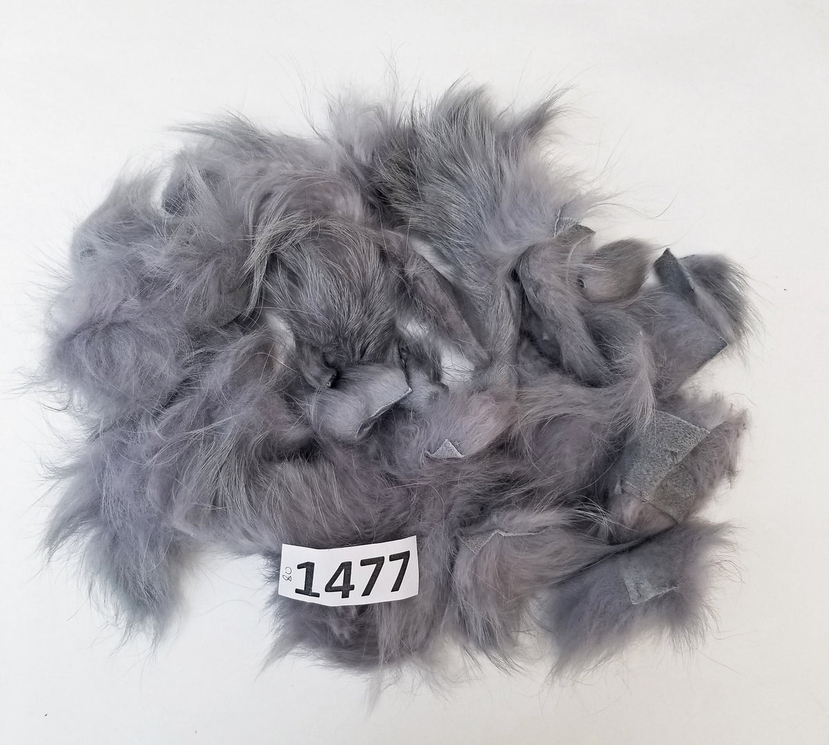 Raccoon Fur Scraps, Real Fur Pieces, Real Fur Pieces, Fur Offcuts for Craft and Sewing Projects, Genuine Fur Cuts, Fur Trims,  Green Fur
