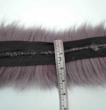 Cappuccino real fox fur hood trim made from fox tail fur – Single – view 8