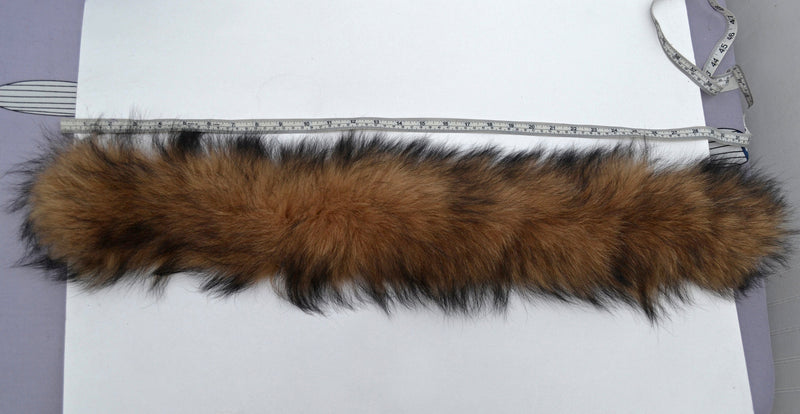 BY ORDER XL Double Real Fox Fur (Tail) Trim Hood like Raccoon, Fur collar trim, Fox Fur Collar, Fur Scarf, Fur Ruff, Fox Fur Hood, Fur