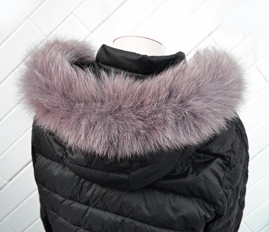 BY ORDER, Real Fox Fur (Tail) Trim Hood, Fur collar trim, Fox Fur Collar, Fur Scarf, Fur Ruff, Fur Hood, Fur stripe, Coat Trim, Jacket