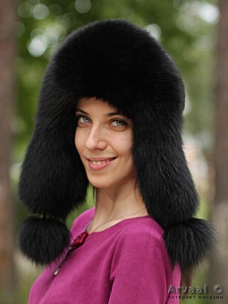 BY ORDER Women Fur Hat, Real Leather Fox Fur Hat, Aviator Hat, Ushanka, Russian Hat, Ski Hat, Leather Hat Ear Flaps, Girl Trapper Hat Beige