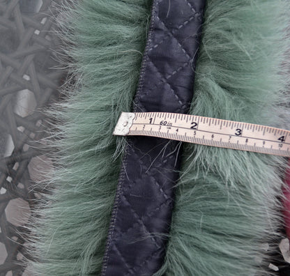 Brown Fox Fur Collar double – genuine fox tail fur – image 7