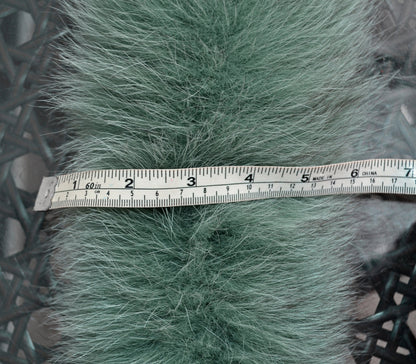 Brown Fox Fur Collar double – genuine fox tail fur – image 6