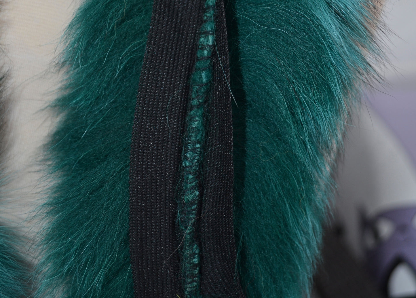 READY to SHIP, Real Fox Fur (Tail) Trim Hood, Fur collar trim, Fox Fur Collar, Fur Scarf, Fur Ruff, Fur Hood, Fur stripe, Coat Trim, Jacket