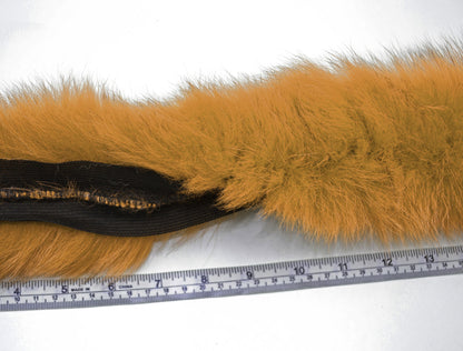 Orange Fox Tail Fur Trim single – genuine fox tail fur – image 5