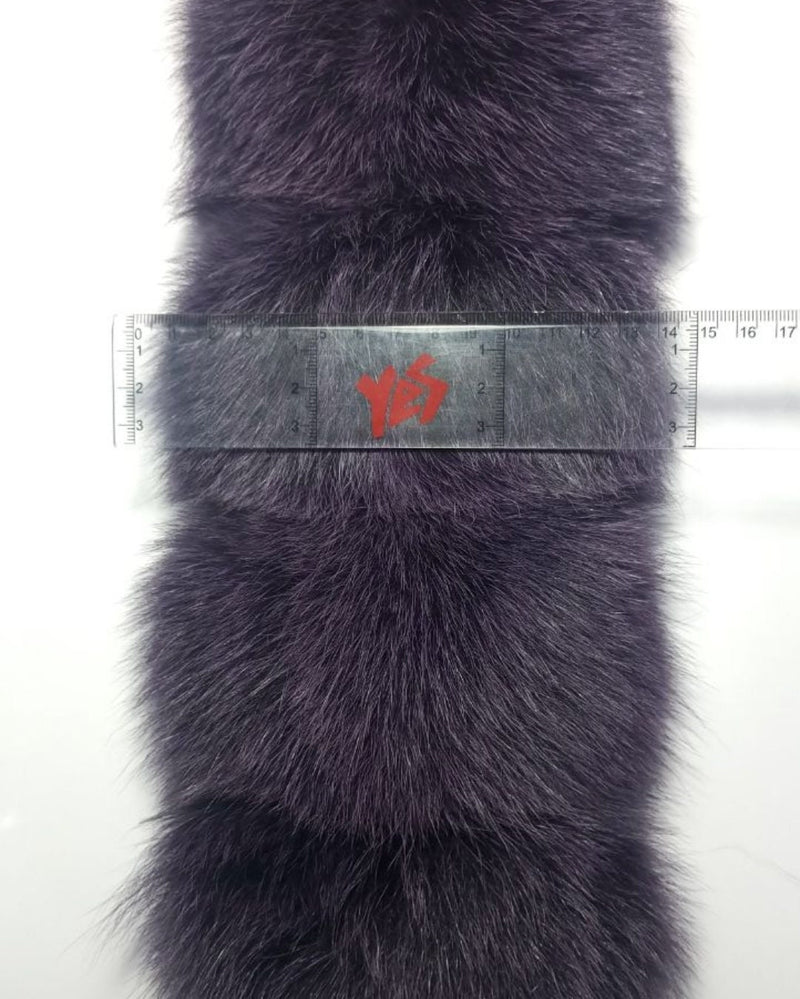 BY ORDER Extra Large Real Fox Fur (Tail) Collar Hood from pieces, Fur collar trim, Fox Fur Collar, Fur Scarf, Fur Ruff, Fox Fur Hood, stripe