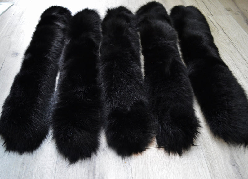 READY to SHIP (not Tail) XL Extra Large Real Fox Fur Trim Hood, Fur collar trim, Fox Fur Collar, Fur Scarf, Fur Ruff, Fox Fur Hood, Hood Fur