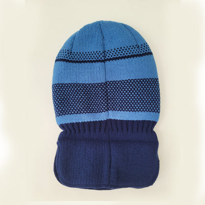 Knitted Balaclava for Boy, Toddler Boy Helmet, Hat Neck Warmer, Thick Boy Hat, Boy Winter Hat, Child Balaclava Hat, Cat Hat, Captain Hat