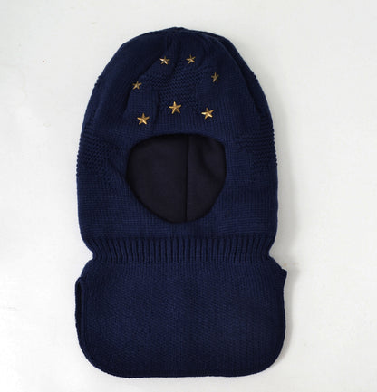 Knitted Balaclava for Boy, Toddler Boy Helmet, Hat Neck Warmer, Thick Boy Hat, Boy Winter Hat, Child Balaclava Hat, Cat Hat, Captain Hat