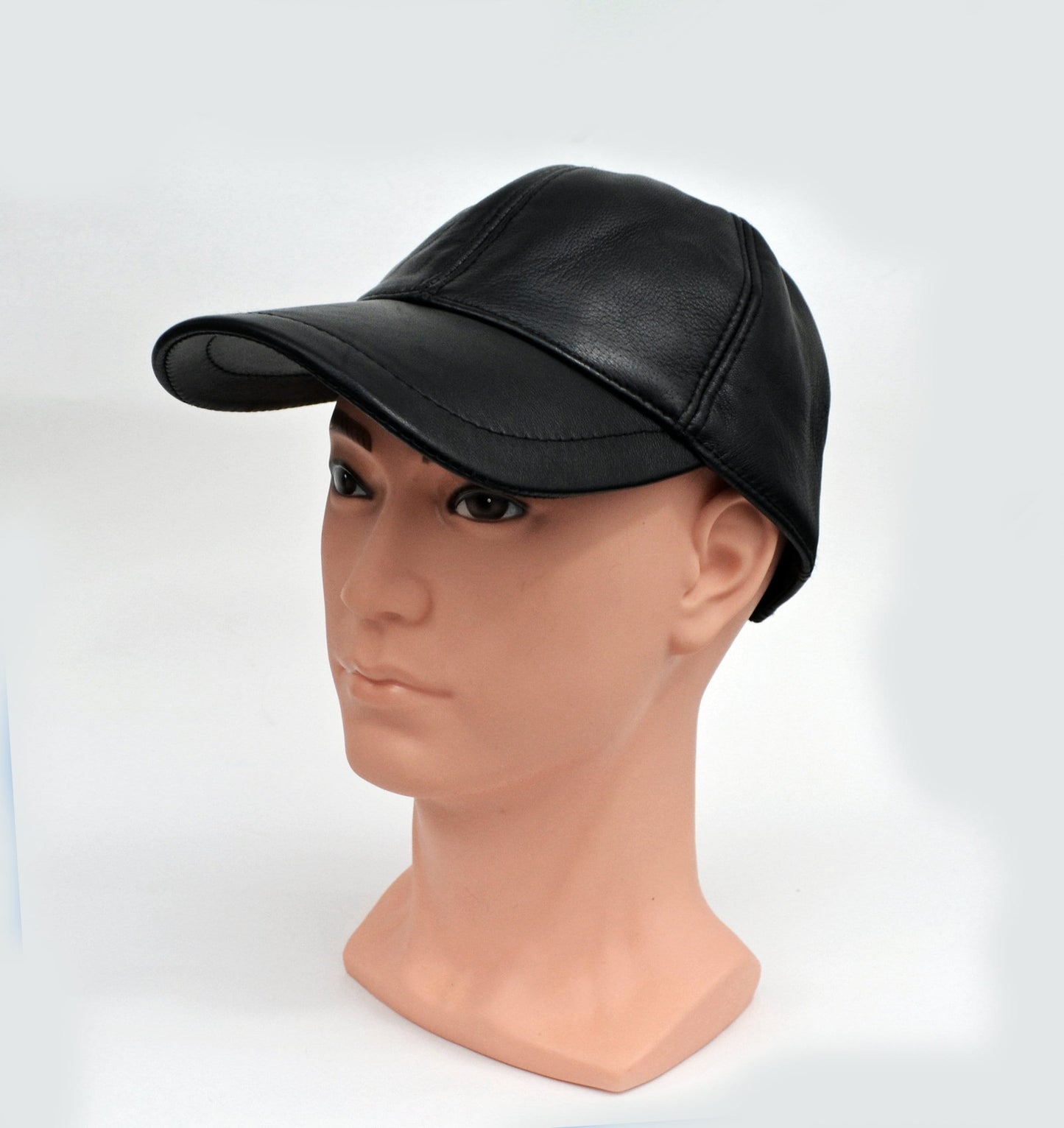 Real Leather Baseball Cap, Leather Hat, Baseball Hat, Adjustable Baseball Cap, Leather brim, Men Baseball Hat, Genuine Leather, Waterproof