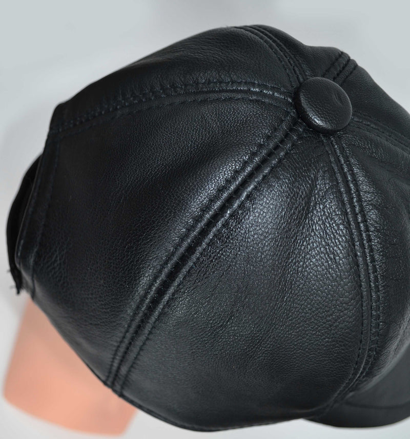 Real Leather Baseball Cap, Leather Hat, Baseball Hat, Adjustable Baseball Cap, Leather brim, Men Baseball Hat, Genuine Leather, Waterproof