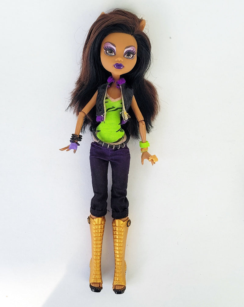 Monster High Doll Clawdeen Wolf I love Fashion for Collectors, OOAK Repaints, Playing, Original Accessories and Clothes, Extremely Rare Doll