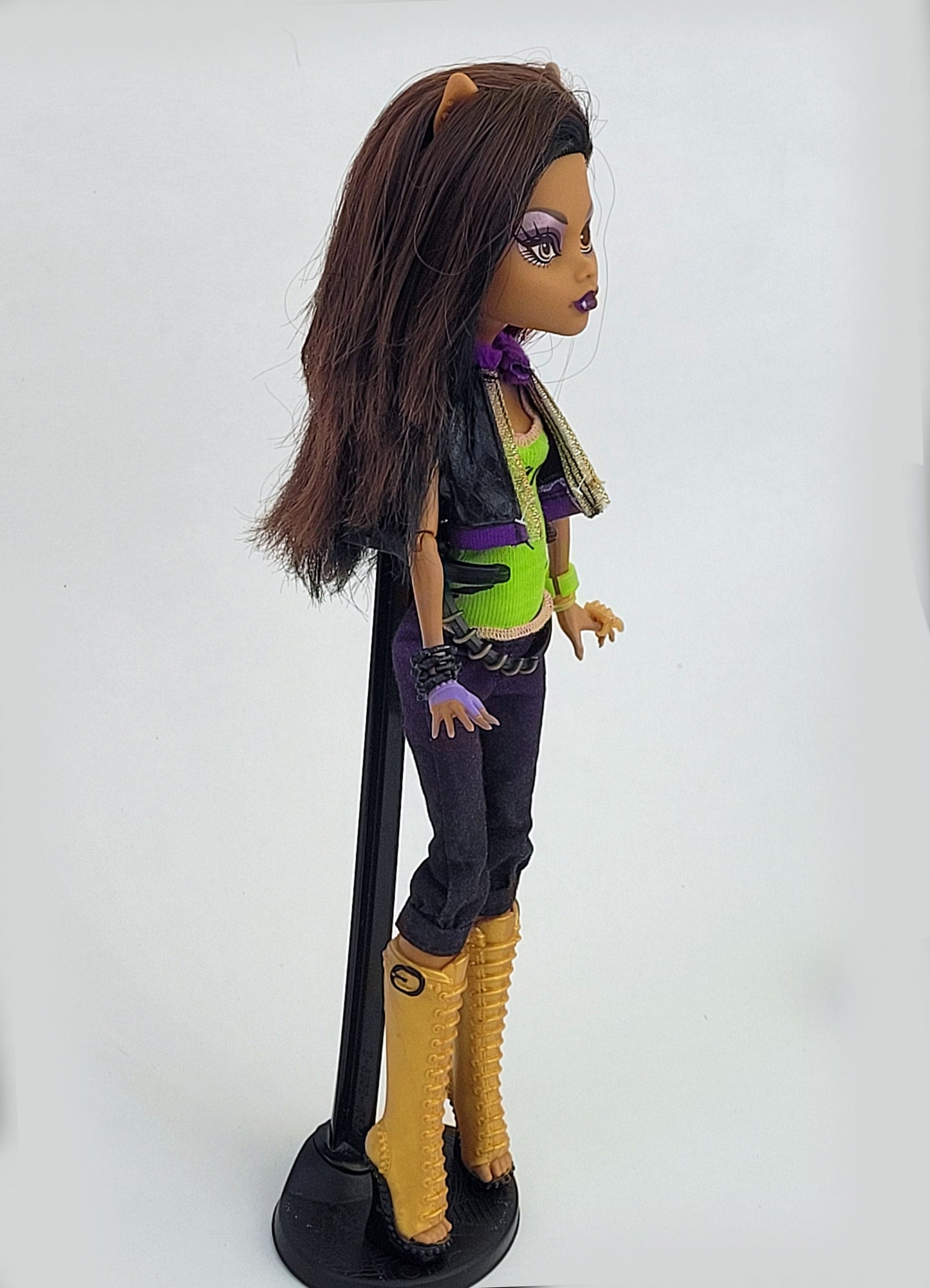 Monster High Doll Clawdeen Wolf I love Fashion for Collectors, OOAK Repaints, Playing, Original Accessories and Clothes, Extremely Rare Doll