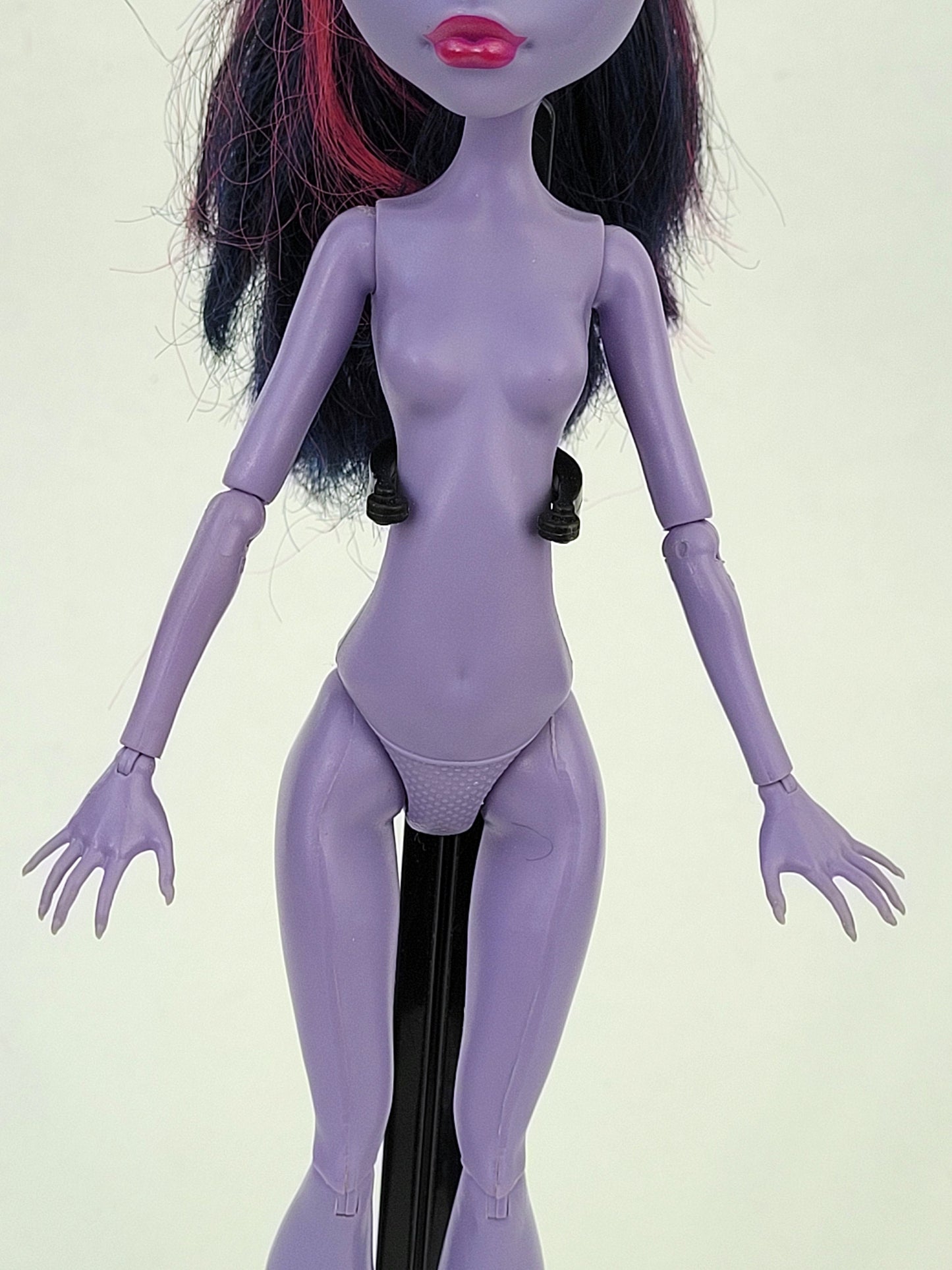 Monster High Doll Jane Boolittle for Collectors, OOAK Repaints, Playing, Rare Doll, Original, Mattel Excellent Condition, Nude, Rare Find