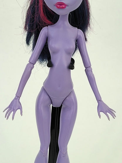 Monster High Doll Jane Boolittle for Collectors, OOAK Repaints, Playing, Rare Doll, Original, Mattel Excellent Condition, Nude, Rare Find