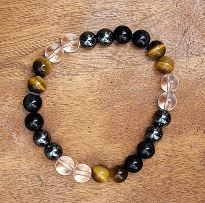 Ultimate Protection Bracelet, Accident and Negative Energy Protection Bracelet, Good Luck Bracelet, Beaded Bracelet, Unisex Crystal Healing